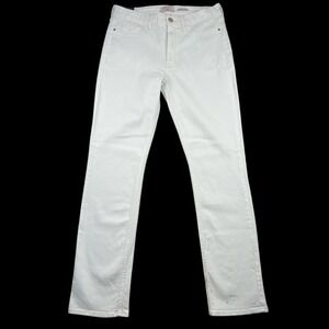 Jen7 By 7 For All Mankind Jeans Womens Size 10 Slim Straight White Denim Pants